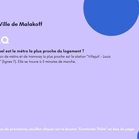 Appartement Avec Parking Et Terrasse Metro 7 Et Paris Villejuif Kültér fotó