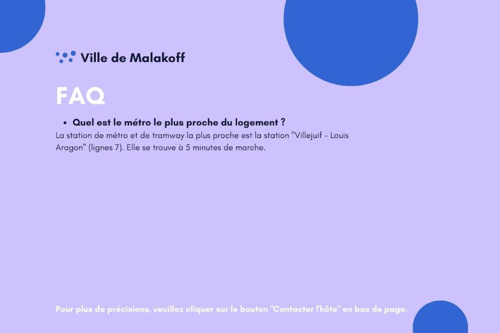 Appartement Avec Parking Et Terrasse Metro 7 Et Paris Villejuif Kültér fotó